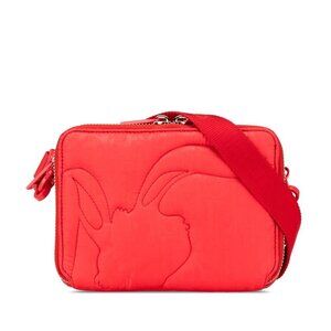 DIOR Red Leather Shoulder Bag